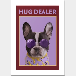 a cool looking dog Hug Dealer - Exisco Posters and Art